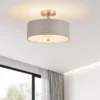 kf-S27cacb0ea8514af58625ec5c570a497eG Luminária Sobrepor Tecido Design Americano
