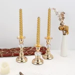 a group of candles on a table