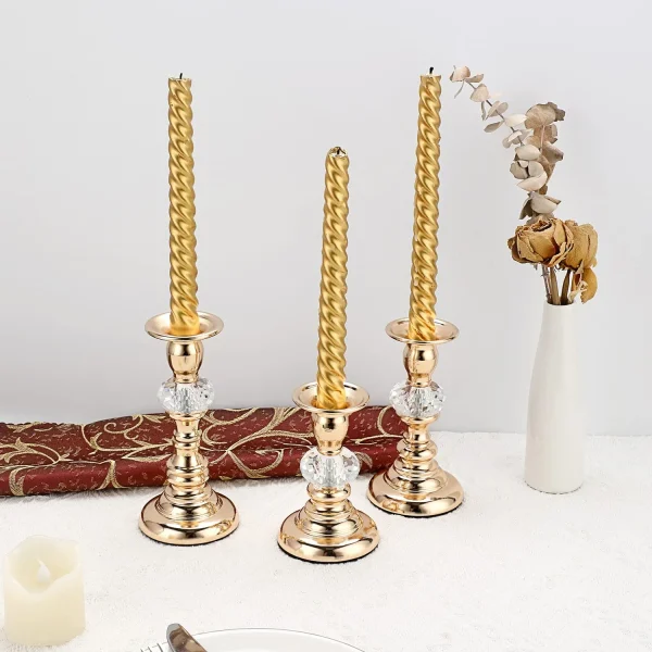 a group of candles on a table