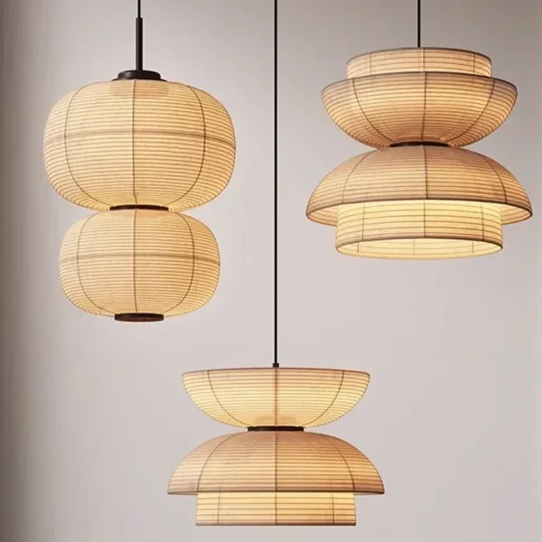 Luminárias Pendentes Tecido Vintage Japonesas Wabi Sabi Marca Miresa