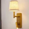 Arandela Dourada Moderna de LED Marca Miresa Arandela Dourada Moderna de LED