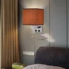 Luminária Arandela Com luz de Leitura Com interface USB e interruptor