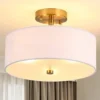 Luminária Sobrepor Tecido Design Americano Marca Miresa Luminária Sobrepor Tecido Design Americano