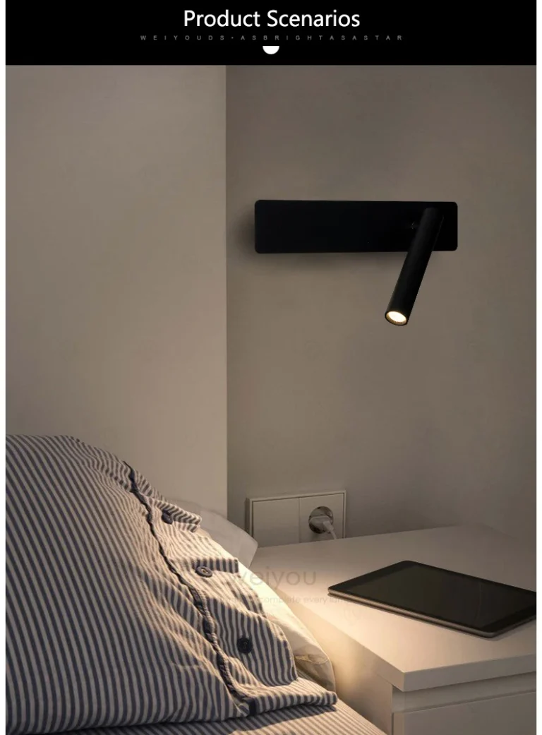 Arandela Moderna Com Tubo Spot de LED, uma opção de arandela moderna tubo, vendida pela Miresa, loja-de-luminárias-São-Paulo.