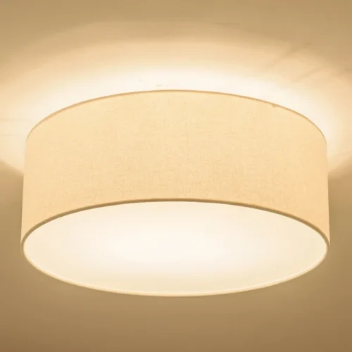 Luminária de Sobrepor Redonda Design Japonês