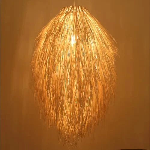 Luminária Pendente Arte Tecelagem Bambu | Comprar com Frete Grátis