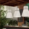 Pendente Moderna Tecido Plissado Minimalista | Comprar com Frete Grátis