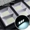 Poste Iluminação Pública Solar Painel LED Sensor de Movimento