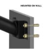 1 Suporte Para Poste Preto Metal Pólo Miresa Suporte Para Poste Preto Metal Pólo