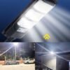 Poste Solar Iluminação Pública Com Sensor Movimento Luz Controle Remoto