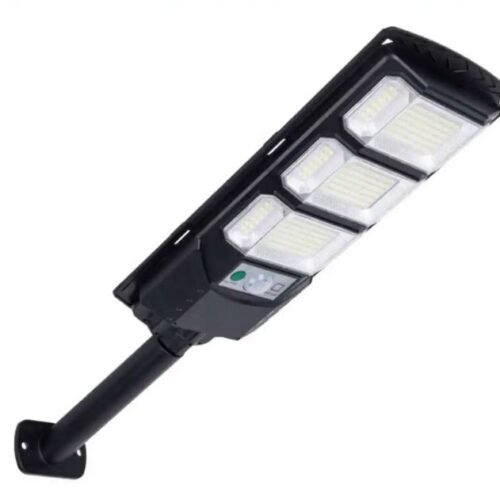 Poste Solar Iluminação Pública Com Sensor Movimento Luz Controle Remoto