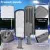 Poste De Rua AC85V-265V Bivolt IP66 smd 3030