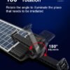 Poste Energia Solar Super Brilhante 720 Holofote