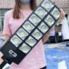 Poste Iluminação Pública 16000 Lúmens Luz Solar 720 LED Miresa Poste Iluminação Pública 16000 Lúmens Luz Solar 720 LED