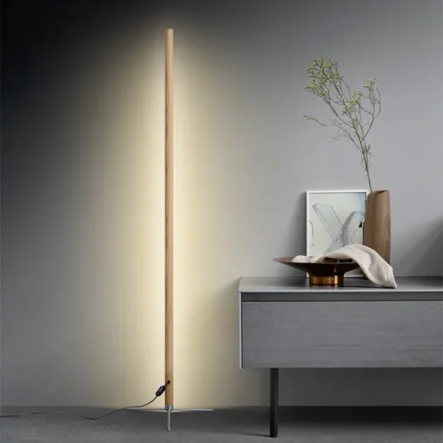Luminária Tubular Chão Minimalista LED 306°