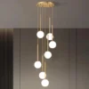 Lustre Bola Brancas Canoplas Redondas Única — lustre bola brancas da Miresa, loja-de-luminárias-São-Paulo.