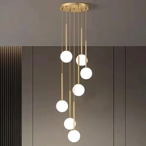 Lustre Bola Brancas Canoplas Redondas Única