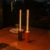 Luminária de Mesa Coluna Tubo Sem Fio Portátil