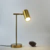 Luminária De Mesa Design Despojado Dourado