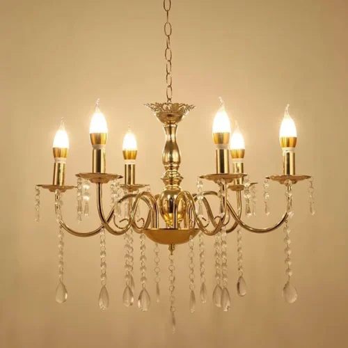 Lustre Dourado Design Americano