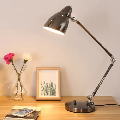 Luminária De Mesa Clássica Braços Ajustáveis