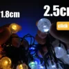 Varal Corda De Luz Para Jardins Luz Solar