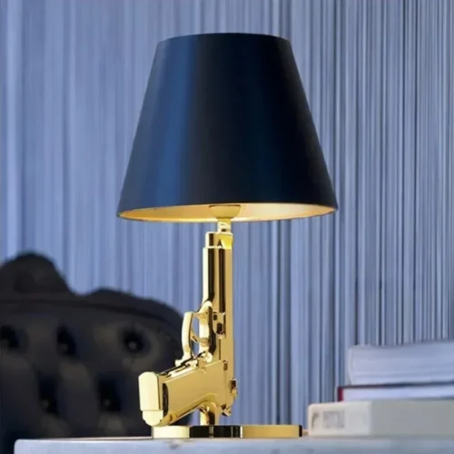 Luminária Mesa ou Piso Modelo ak47 submetralhadora Réplica Philippe Starck
