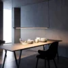 kf-S2e8132d883524046a82e19f14e23fc54I Luminária Preta Longa Linear Com Luz de LED