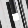 Lustre Moderno Para Escadas Formato Cone Tubular Preto e Luz de LED