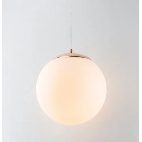 Pendente Bola De Vidro Branco