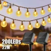 Varal Corda De Luz Para Jardins Luz Solar