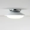 Luminária Sobrepor Ufo Redondo Difusor Branco Leitoso