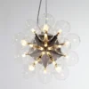 Lustre Moderno Design Nórdico Bolha Vidro Transparente — lustre de vidro moderno design nórdico da Miresa, loja-de-luminárias-São-Paulo.