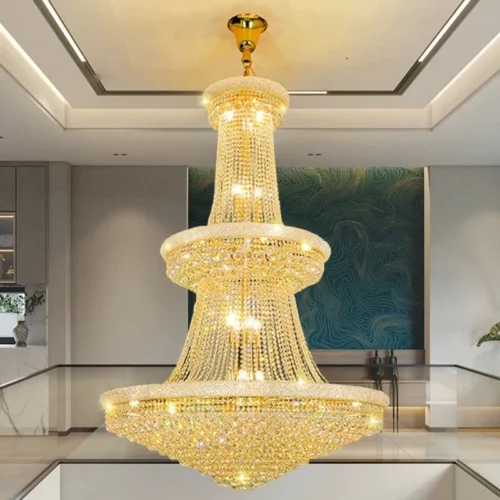 Lustre De Cristal Imperial Para Escadas e Mezaninos