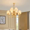 Lustre Provençal Dourado Com Cúpula