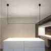 kf-S80ff255d42b5433096f465282e6720cel Luminária Preta Longa Linear Com Luz de LED