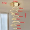 Lustre Grande Para Escada De Argola Cristal K9