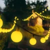 Varal Corda De Luz Para Jardins Luz Solar