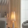 Luminária Chão Acabamento Creme Design Japonês