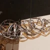 Luminária Alumínio Retorcido Contemporânea Retangular