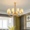 Lustre Provençal Dourado Com Cúpula