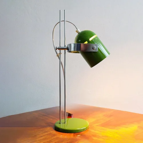 Luminária De Mesa Design Industrial Futurista
