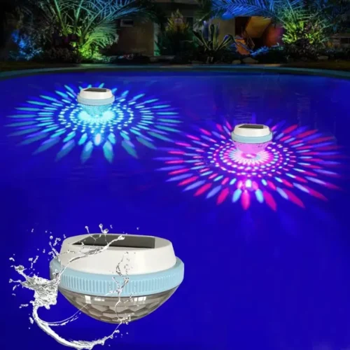 Luminária Para Piscinas Luz Solar Flutuante Iluminação Automática LED