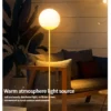 Luminária Piso Para Jardins Recarregável IP65 À prova d'Água