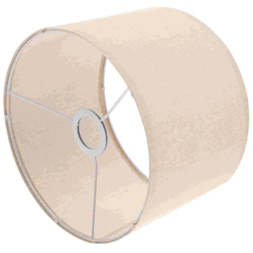 Cúpula Bege Circular Para Abajur