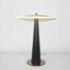 Abajur Metal Minimalista Cúpula Disco Dourado