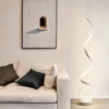 Luminária De Chão Minimalista Forma Alumínio Espiral