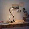 Luminária De Mesa Preto Designer Infinito Led
