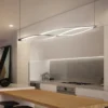 Lustre Minimalista Alumínio Forma Espiral