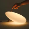 Abajur atmosfera oval (Abajur Atmosfera Oval Branca), disponível na Miresa, loja-de-luminárias-São-Paulo.
